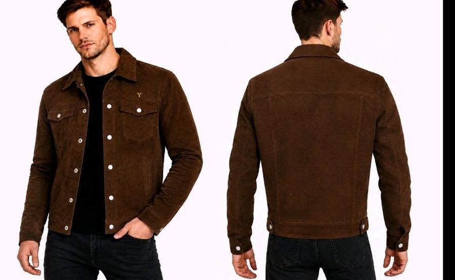 Yellowstone Brown Suede Leather Jacket