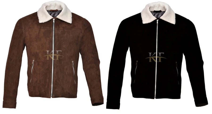 The Walking Dead Rick Grimes Inspired Suede Leather Jacket for Men