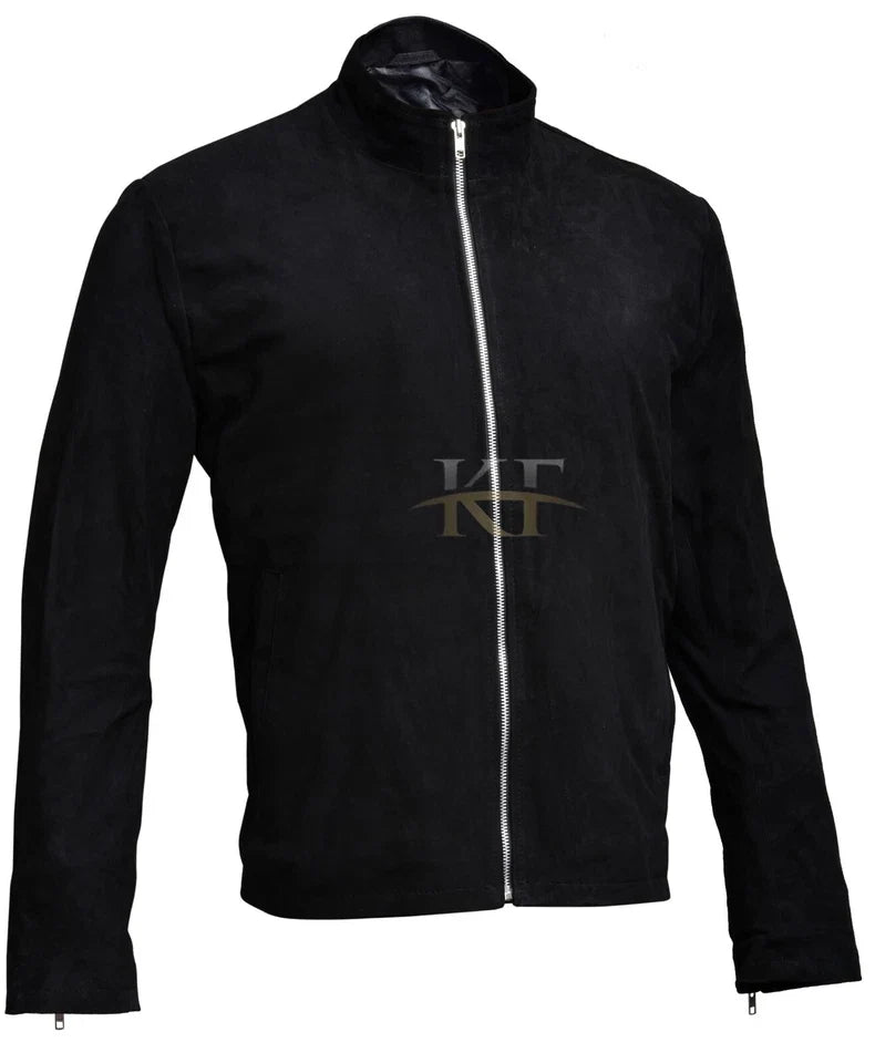 JAMES BOND SPECTRE BROWN BLOUSON MOROCCO REAL SUEDE LEATHER JACKET