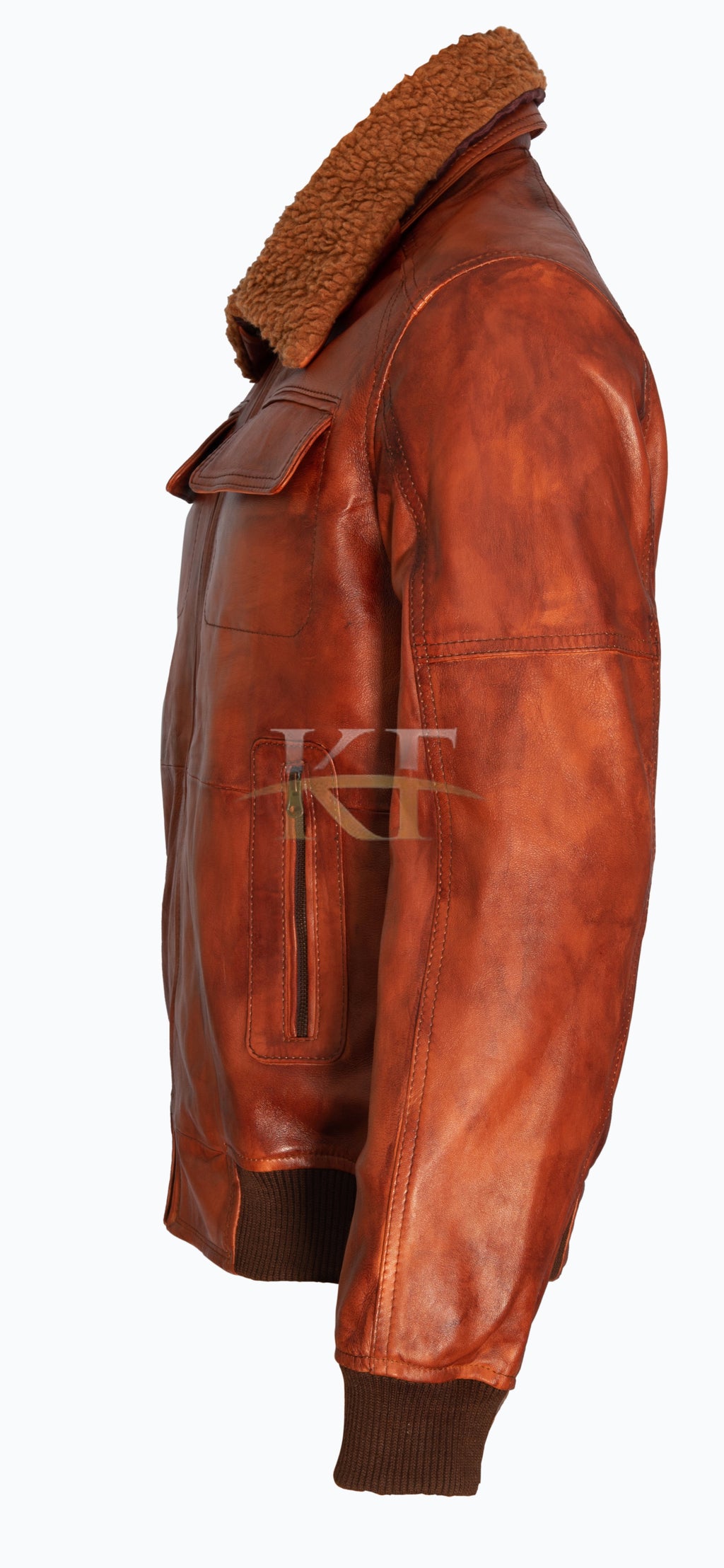 Aviator G-1 Flight Bomber Jacket – Soft Leather, Removable Fur Collar