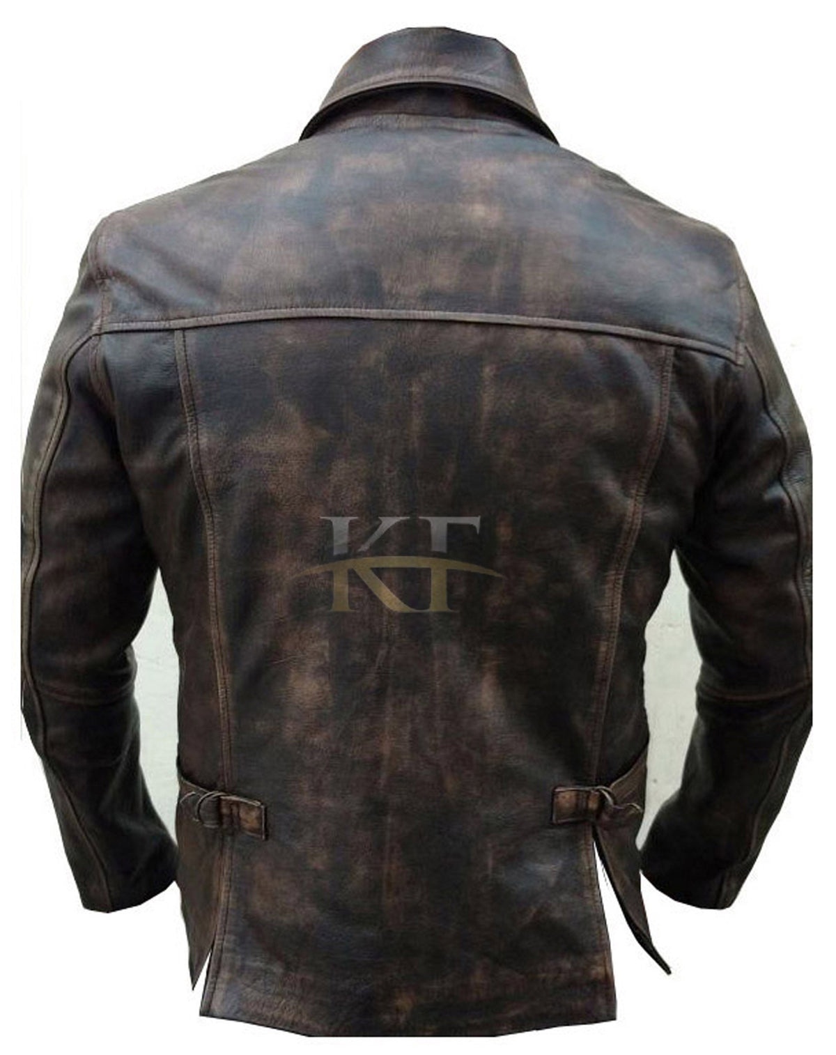 Mens Indiana Jones Harrison Ford Distressed Brown Genuine Cowhide Leather Jacket