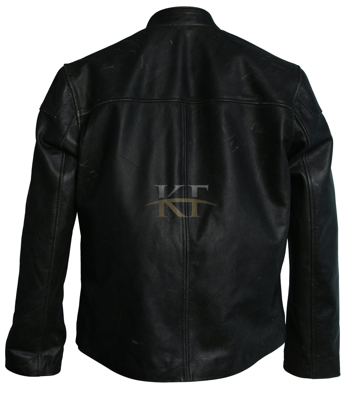 Horse Rider Biker Leather Jacket Black Real Genuine Distressed Leather Jacket