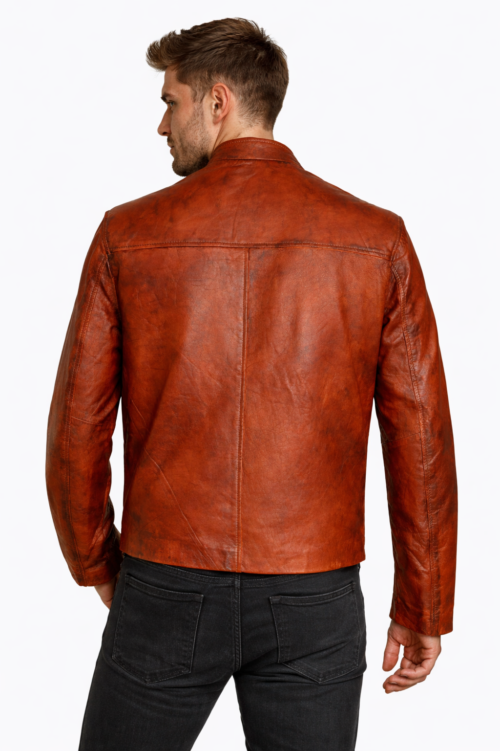Cliff Secord The Rocketeer Inspired Tan Brown Real Leather Jacket