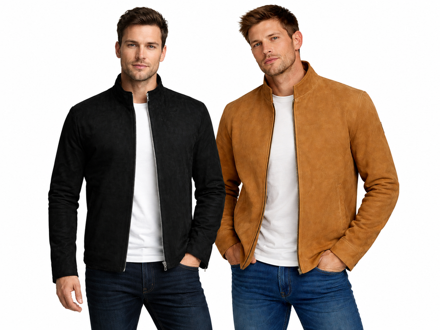 James Bond Spectre Inspired Brown Blouson Real Suede Leather Jacket