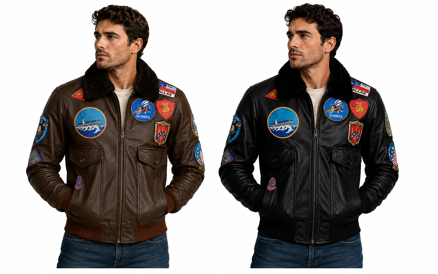 Top Gun Tom Cruise Flight Aviator Men's Real Leather New Jacket