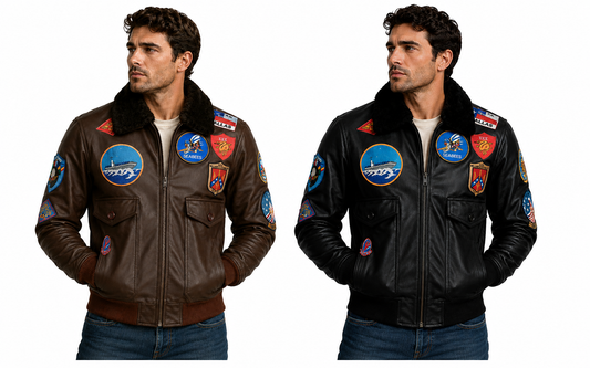 Top Gun Tom Cruise Flight Aviator Men's Real Leather New Jacket