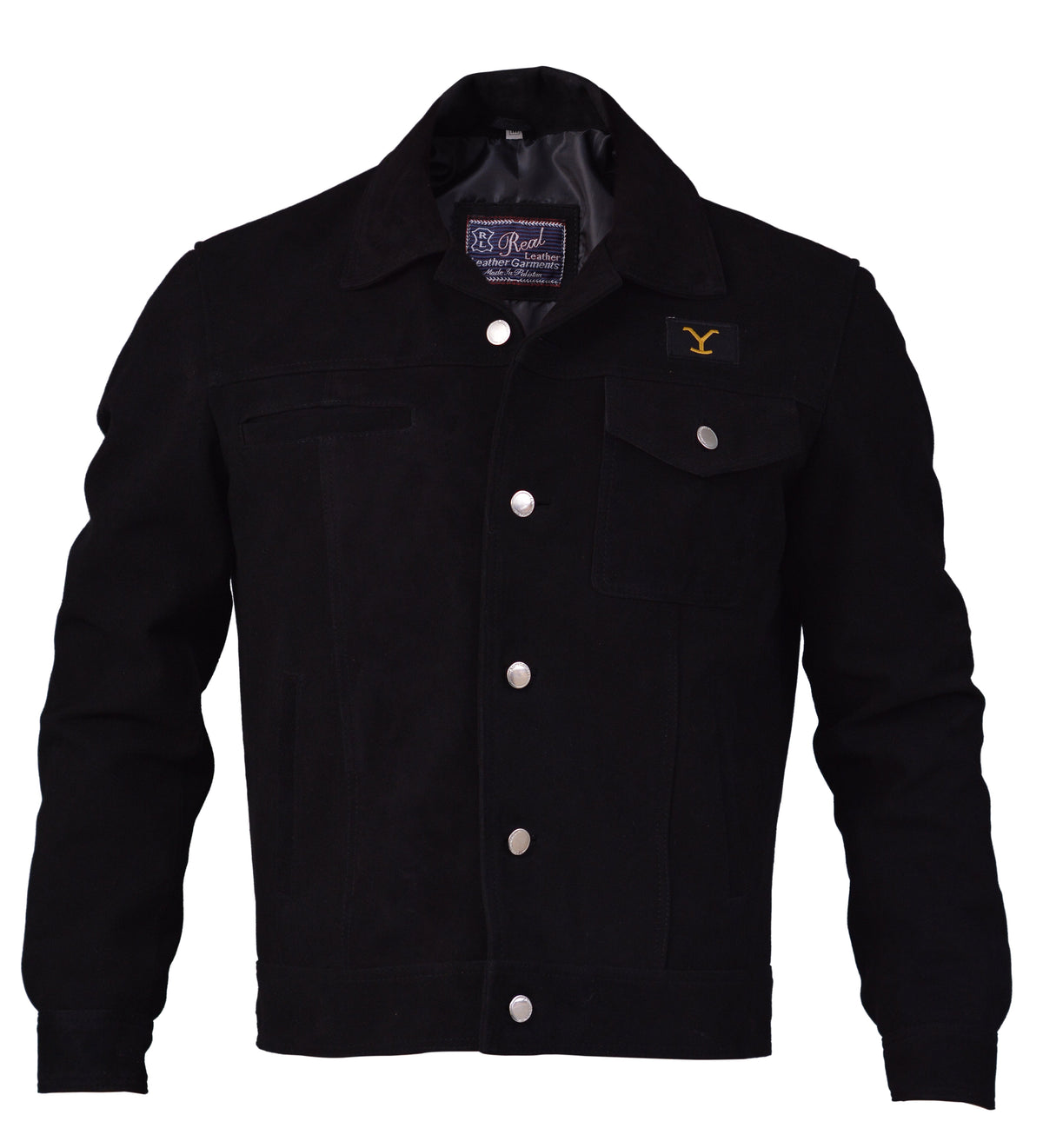 Yellowstone Cole Hauser Rip Wheeler Black Suede Leather Jacket