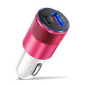 66W Car USB Adapter Fast Super Car Charger Cigarette Lighter PD USB Car Charger Auto Parts Accessories For iPhone Xiaomi Samsung