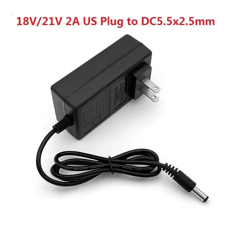 18V 21V 2A/3A Lithium Battery Charger For Makita Electric Drill Polishing Machine Lawn Mower Car Wash Machine Battery Adapter