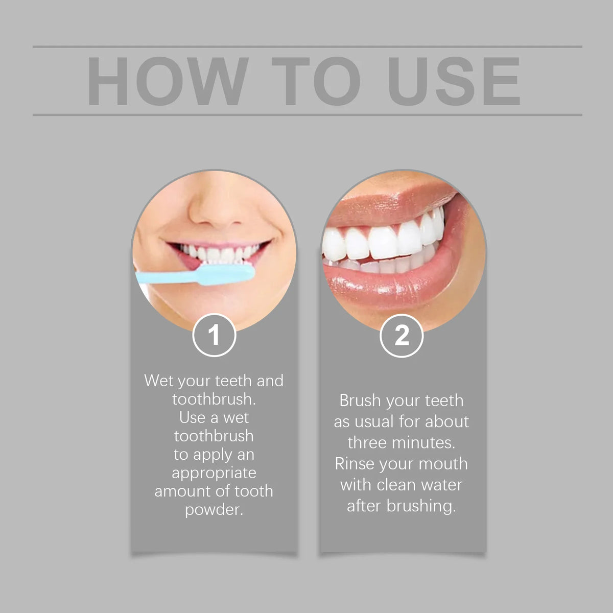 Teeth Whitening Tooth Powder for Adults, Daily Oral Care and Fresh Breath
