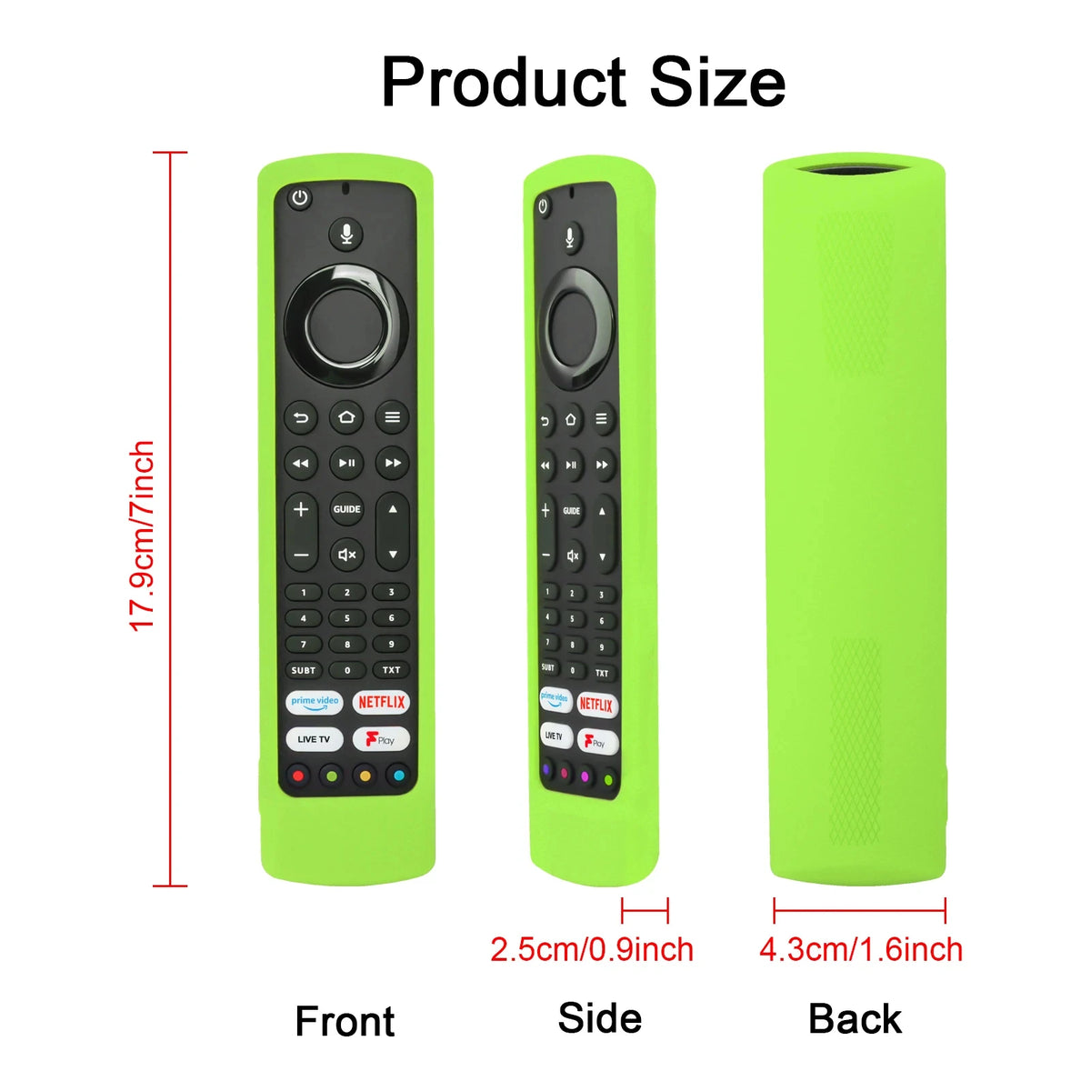 Universal Remote Control Cover – Silicone Case for Toshiba, JVC, Xiaomi & TCL Remotes