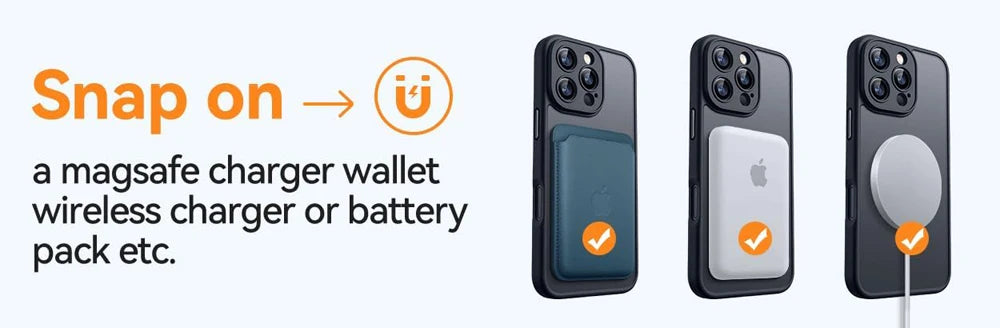 Matte Translucent Magnetic Case Compatible with MagSafe for iPhone 11 to 17 Series