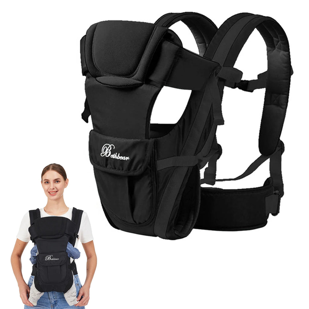Adjustable Baby Carrier Sling with Multiple Carry Positions, for Ages 0 to 2