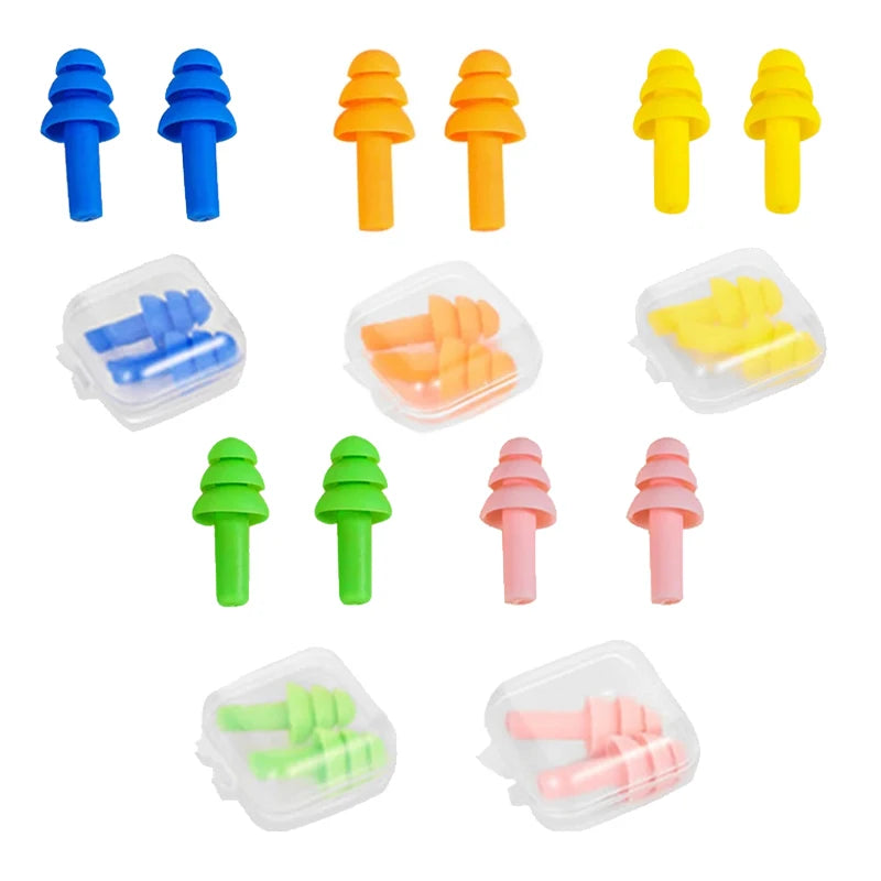 Soft earplugs, mixed colors set