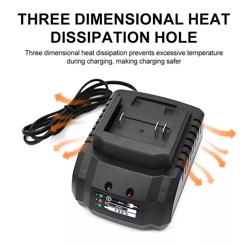 18V 21V 2A/3A Lithium Battery Charger For Makita Electric Drill Polishing Machine Lawn Mower Car Wash Machine Battery Adapter