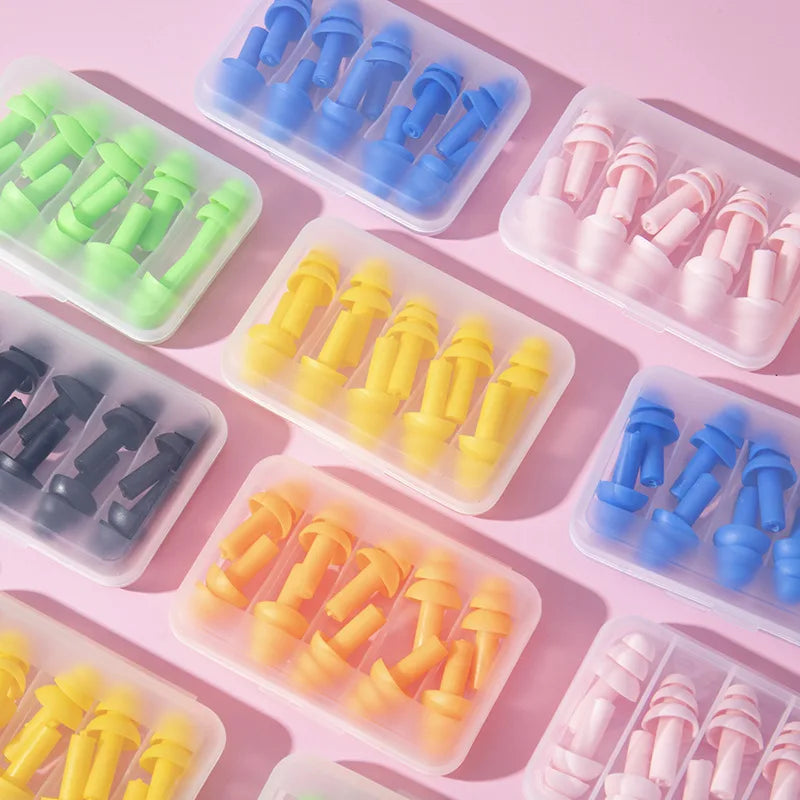 Soft colorful earplugs