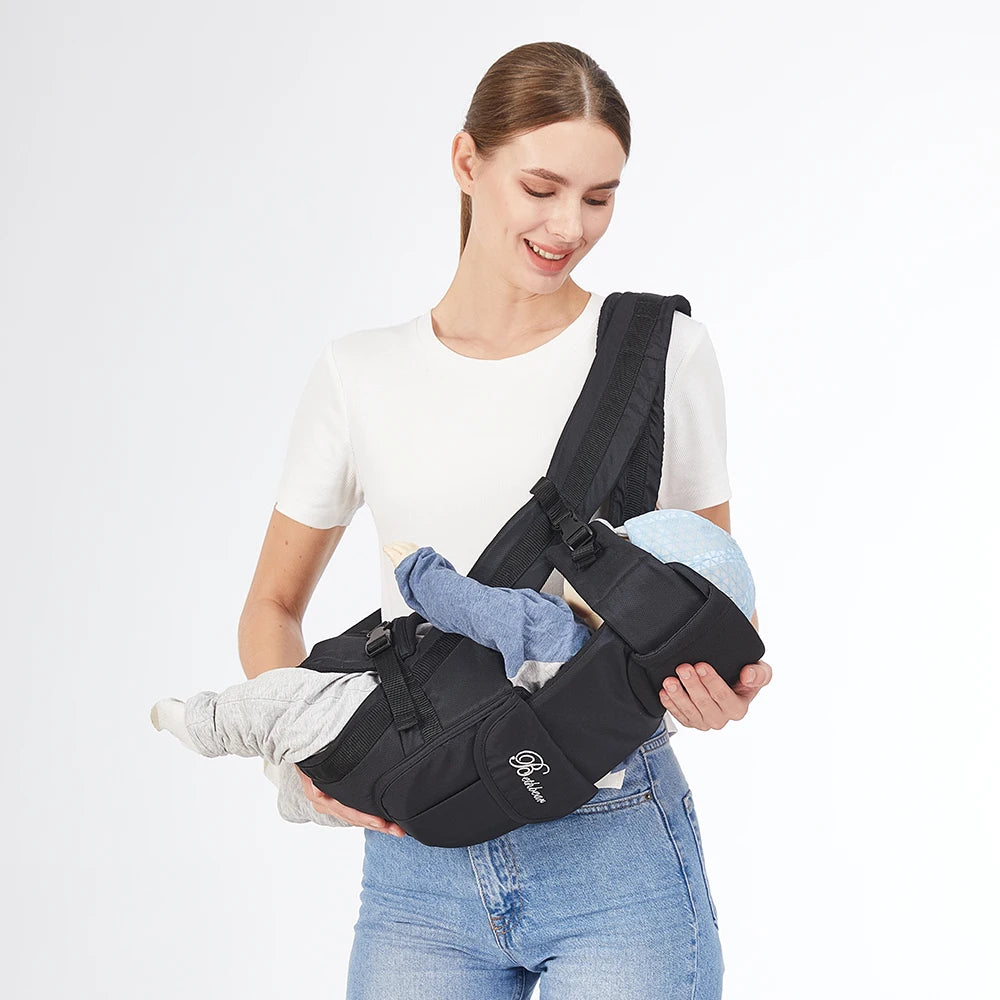 Adjustable Baby Carrier Sling with Multiple Carry Positions, for Ages 0 to 2