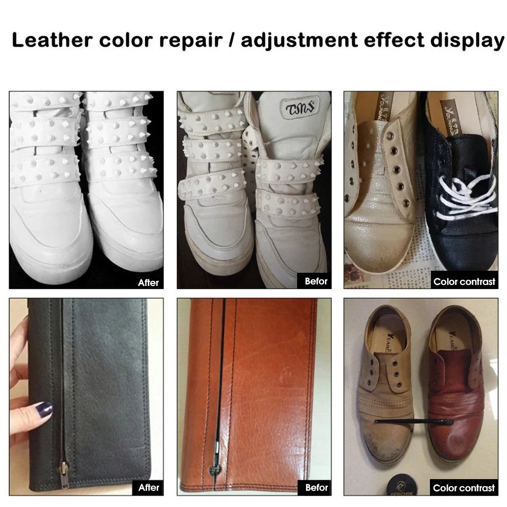 Leather Recoloring Repair Balm, 50ml, for Car Seats, Shoes and Sofas
