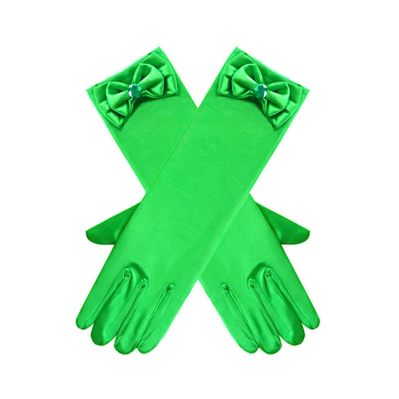 Kids Princess Party Gloves – Flower Girl & Costume Accessory (Ages 4–6)