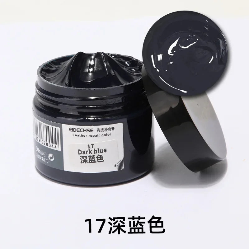 Leather Recoloring Repair Balm, 50ml, for Car Seats, Shoes and Sofas