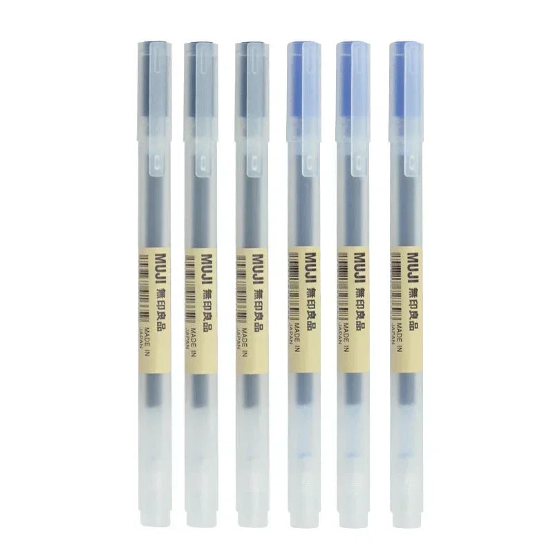 Gel pen set in black, red and blue ink