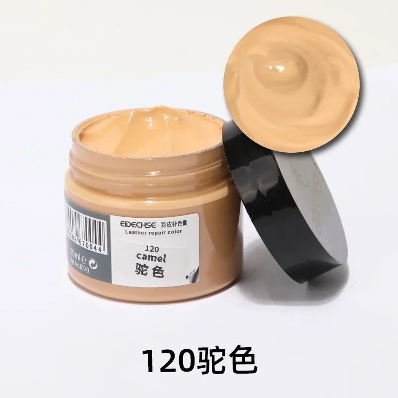 Leather Recoloring Repair Balm, 50ml, for Car Seats, Shoes and Sofas