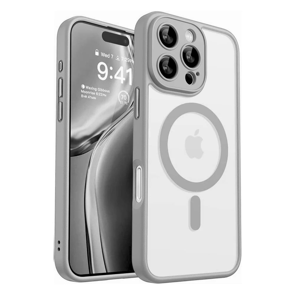 Matte Translucent Magnetic Case Compatible with MagSafe for iPhone 11 to 17 Series