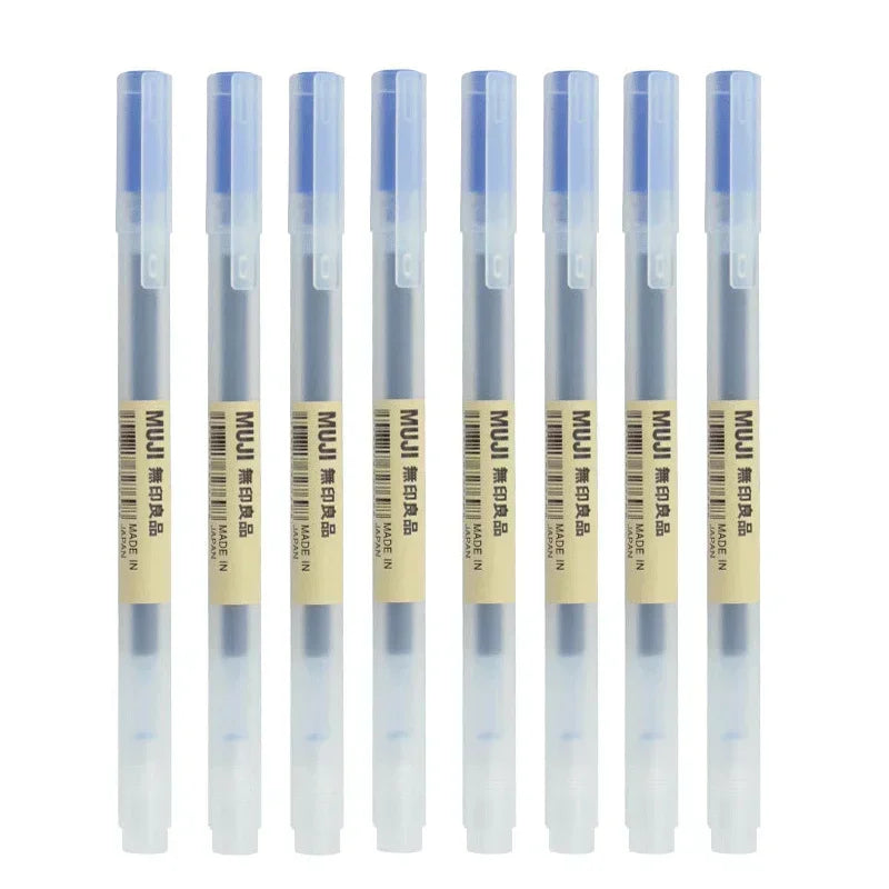 Gel pen set in black, red and blue ink