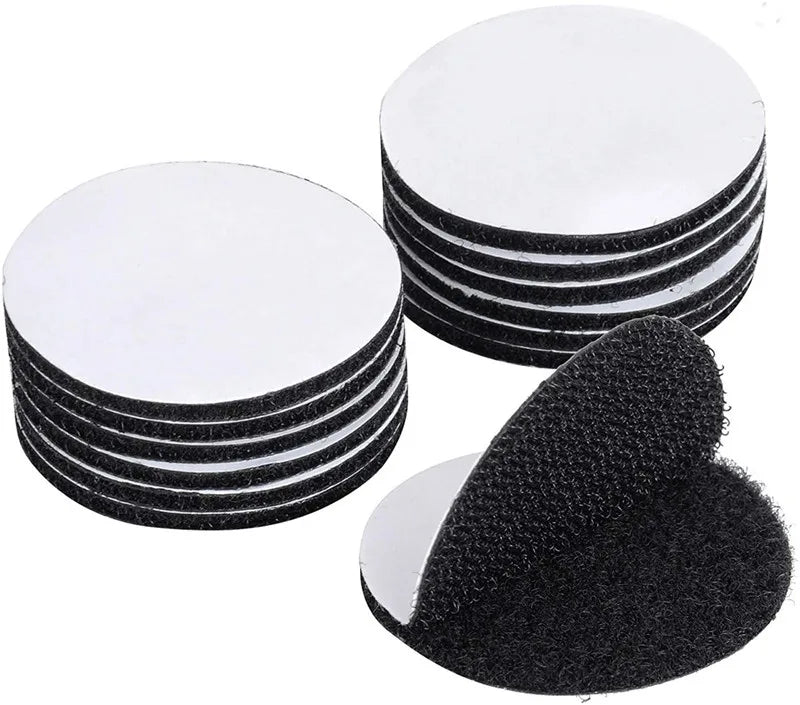 Self-adhesive hook and loop fastener dots, image 4