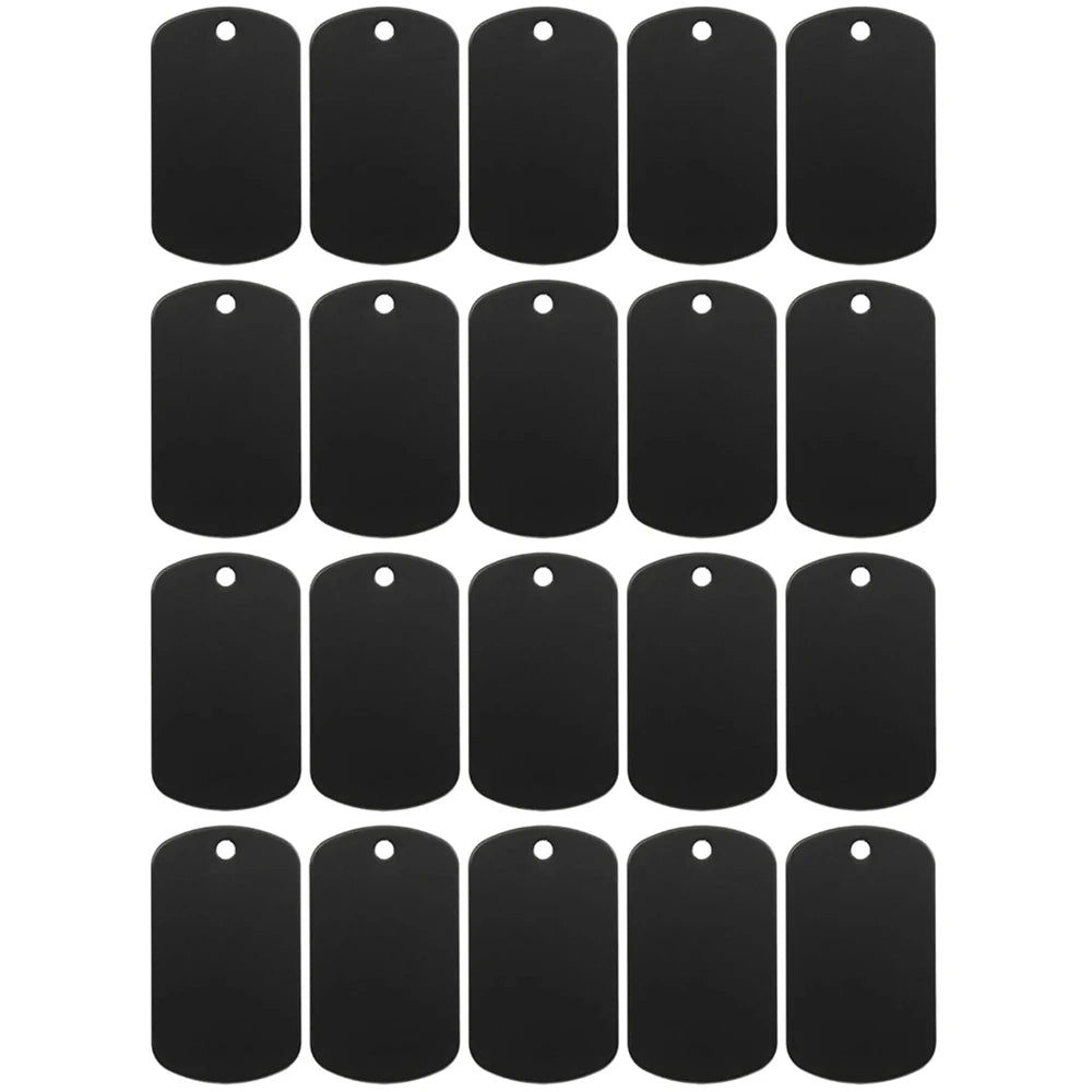 10/20Pcs Metal Stamping Blanks Aluminum Tags Multicolor Metal Tags Engraving Blanks Keychain Crafts Pet Tags Dog Tag Blank Signs