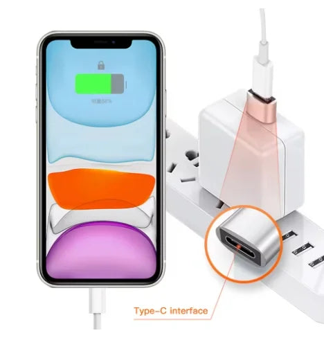 USB-A to USB-C OTG Adapter, 2 Pack in Black or Silver