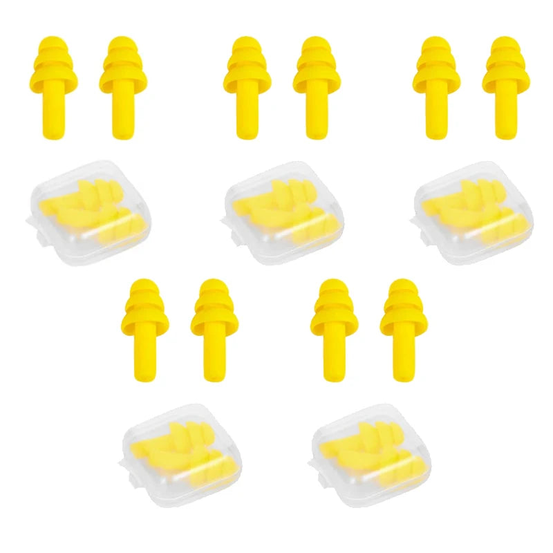 Soft earplugs in yellow