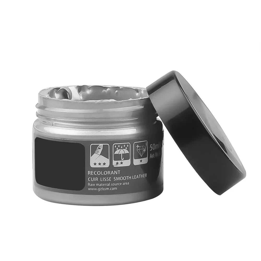 Leather Recoloring Repair Balm, 50ml, for Car Seats, Shoes and Sofas