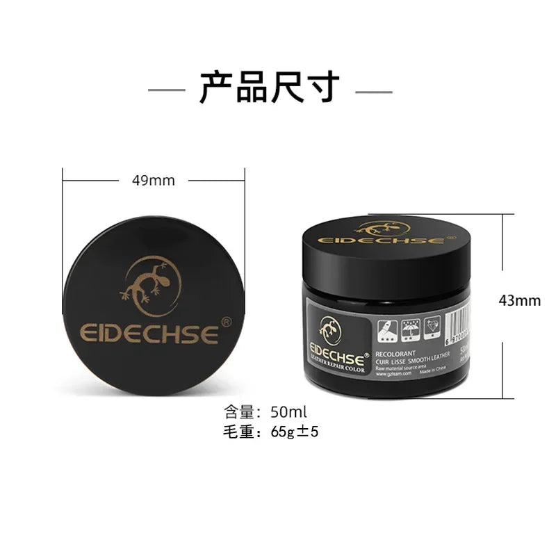 Leather Recoloring Repair Balm, 50ml, for Car Seats, Shoes and Sofas