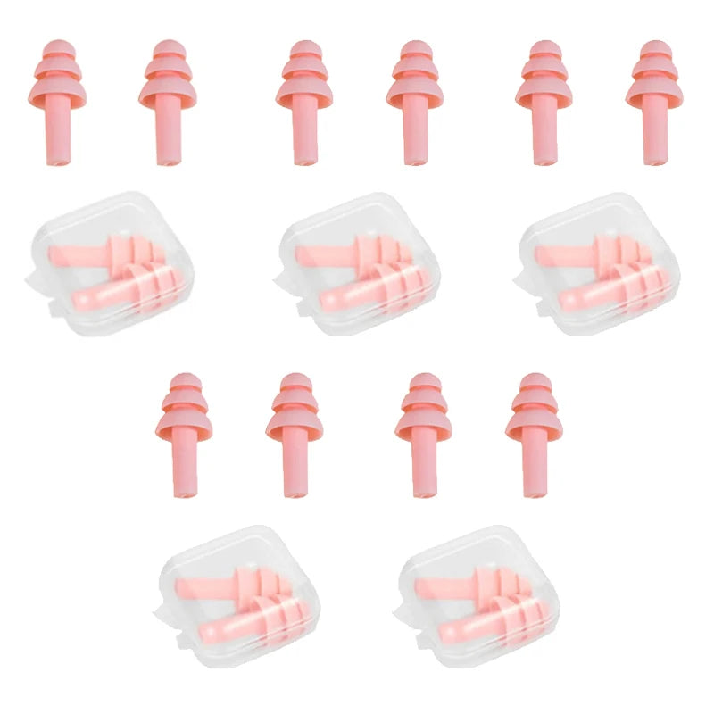 Soft earplugs in pink