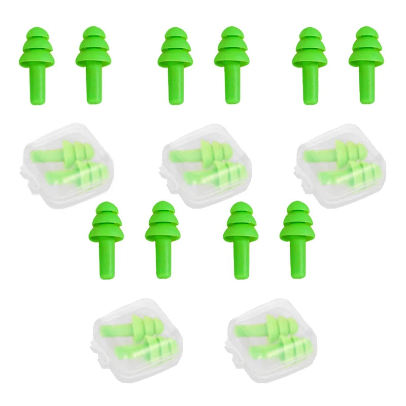 Soft earplugs in green