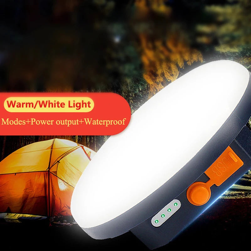Rechargeable LED Camping Lantern with Magnet, 9900mAh Portable Tent & Work Light