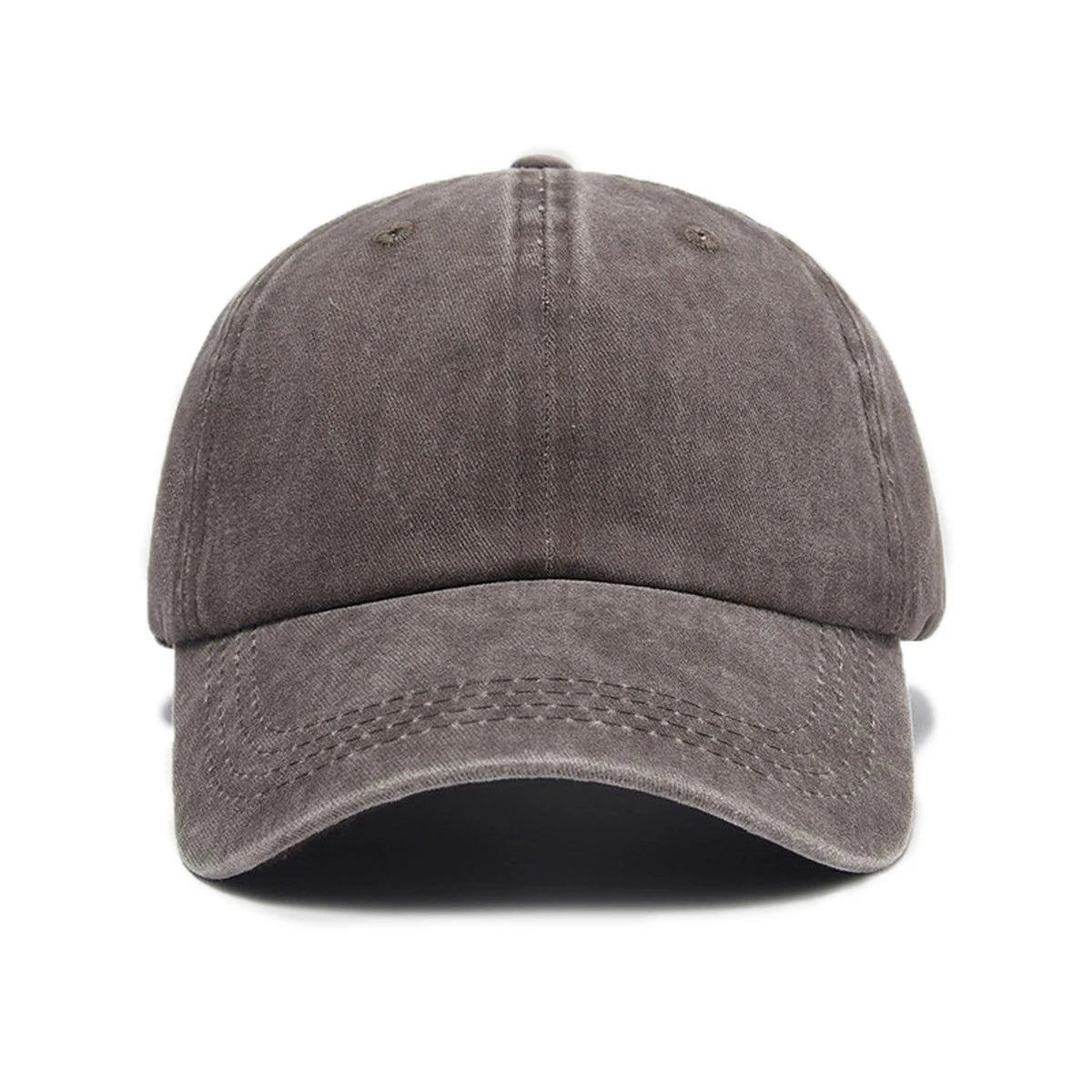 Washed Polyester Baseball Cap, Retro Distressed Style, Adult Unisex
