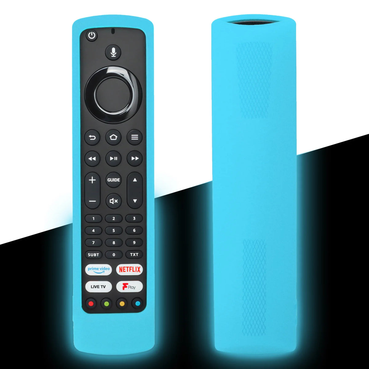 Silicone Remote Control Cover with Lanyard – Protective TV Remote Case (Check Remote Model)