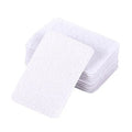 Self-adhesive hook and loop fastener dots, white, 4x6 cm