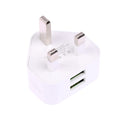 UK 3-Pin USB Wall Charger Adapter – 1/2 Port Phone Charging Plug