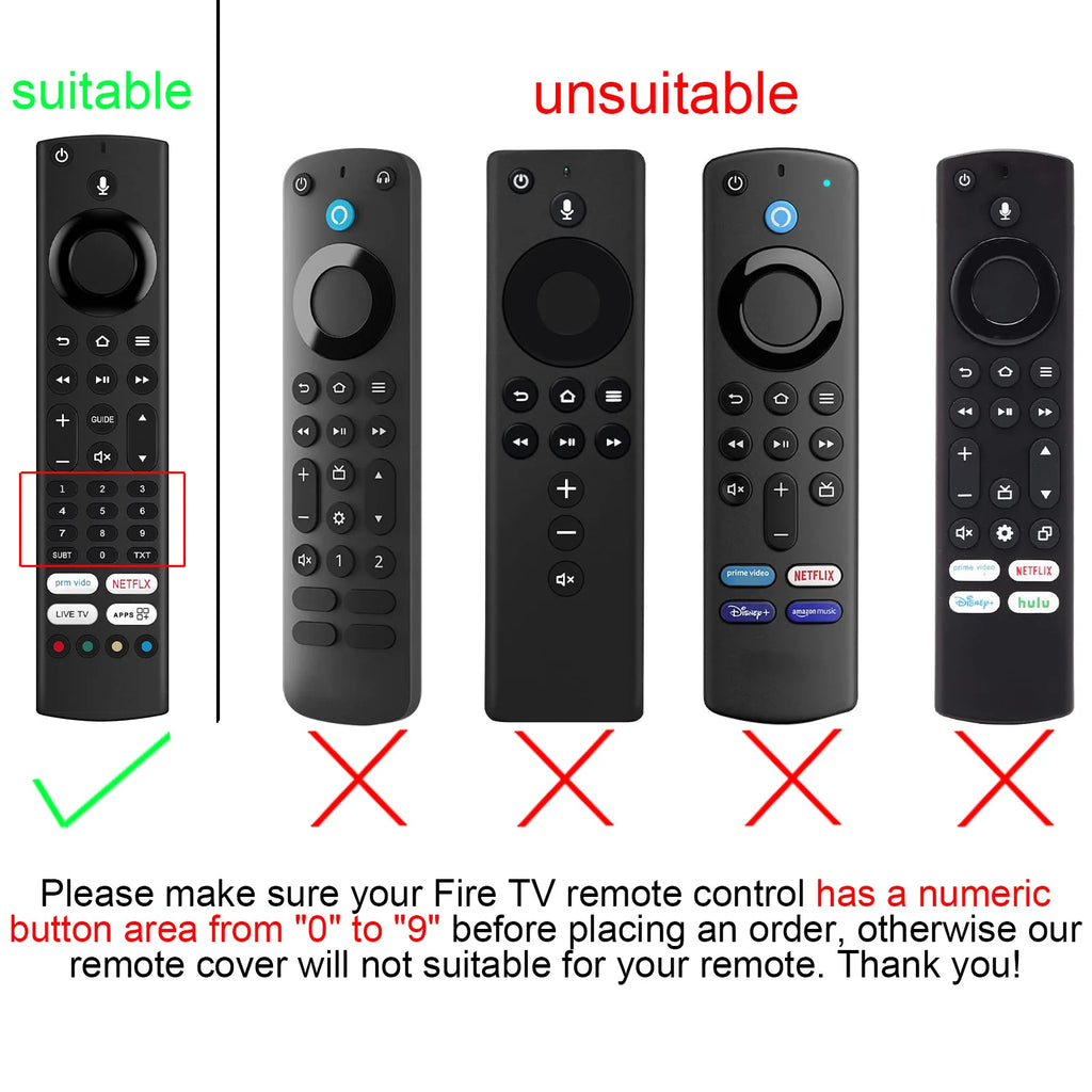 Universal Remote Control Cover – Silicone Case for Toshiba, JVC, Xiaomi & TCL Remotes