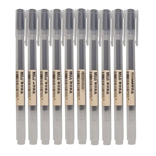 6/8Pcs/Set MUJIs Gel Pen Black/Red/Blue 0.38/0.5mm Ink Japan Color Pen Office School Ballpoint Pen Japanese Kawaii Stationery
