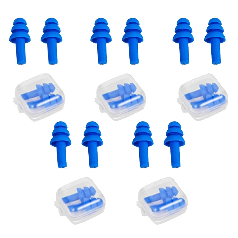 Soft earplugs in blue