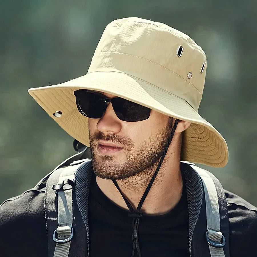 Men's wide brim bucket hat, image 2