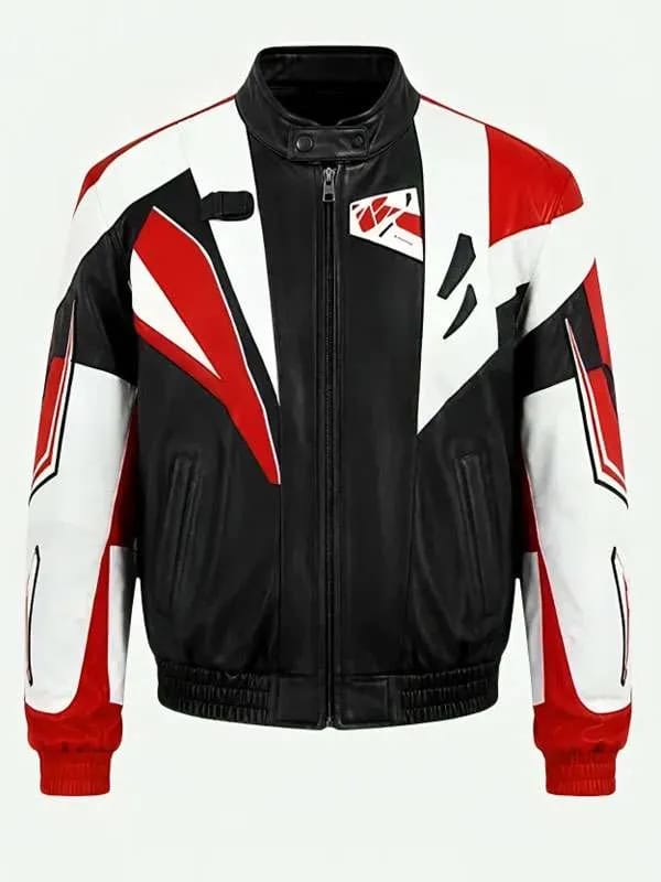 It's fifa red and white leather jacket