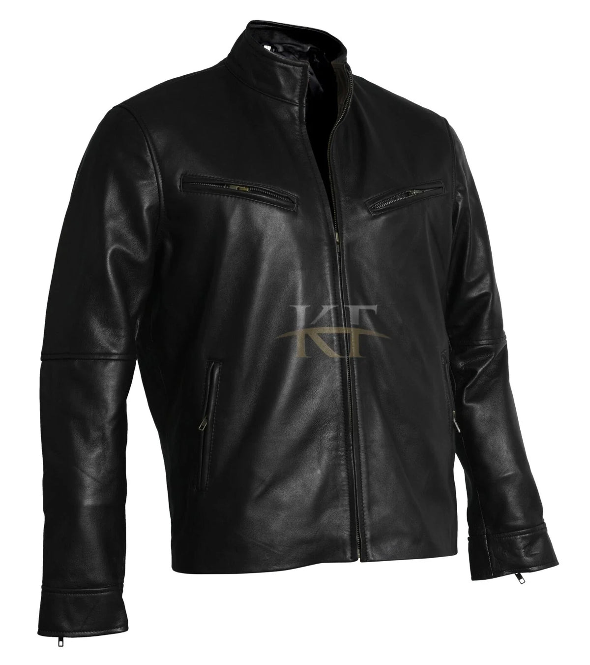 Fast & Furious 6 Inspired Men's Black Leather Jacket – Vin Diesel Style