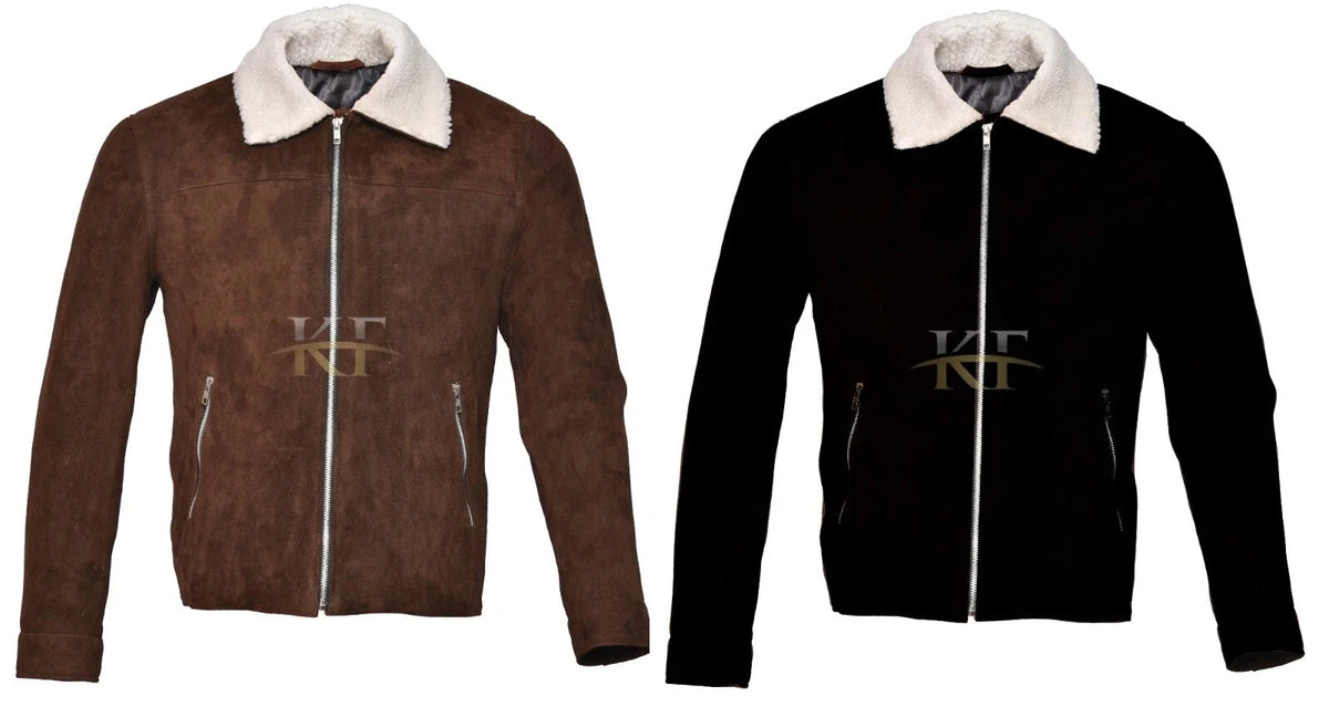 The Walking Dead Rick Grimes Inspired Suede Leather Jacket for Men