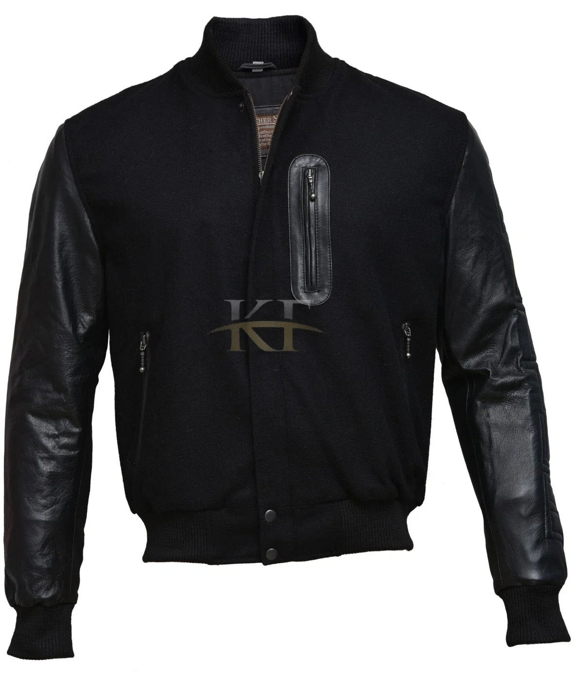 Kobe Destroyer XXIV Battle Inspired Leather Sleeves Varsity Jacket