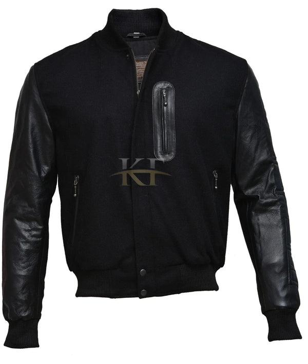 Kobe Destroyer XXIV Battle Inspired Leather Sleeves Varsity Jacket